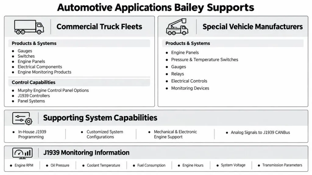 automotive applications bailey supports